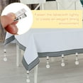 thumbnail image 5 of Uxcell 8 Pack Tablecloth Weights, Crystal Table Cover Weights with Metal Clips, Clear Gourd Shape Pendant Curtain Weight 100 x 33.5mm for Outdoor Picnic Garden Table Decoration, 5 of 7