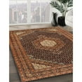thumbnail image 2 of Ahgly Company Indoor Rectangle Traditional Bronze Brown Medallion Area Rugs, 9' x 12', 2 of 6