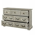 thumbnail image 3 of Aukfa Farmhouse 7 Drawers Dresser for Bedroom,Chest of 7 Drawers, Antique Gray, 3 of 8