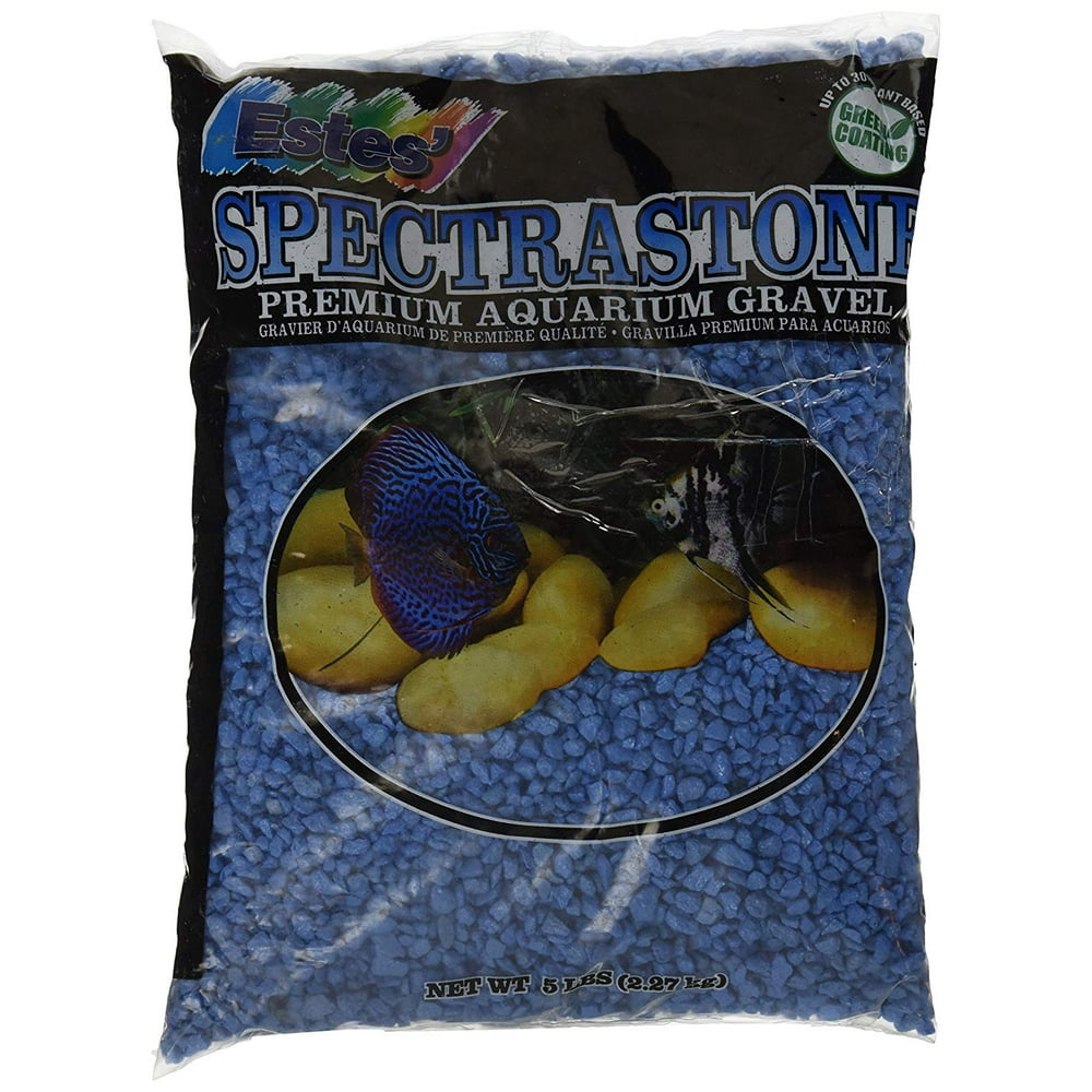 Special Light Blue Aquarium Gravel for Freshwater Aquariums, 5Pound
