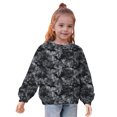 thumbnail image 5 of Odeerbi Toddler Girls Crewneck Sweatshirts Halloween Pullover Sweatshirts 1-12 Years Kids Oversized Sweatshirt Fashion Long Sleeve Pullover Tops Gray, 5 of 8