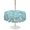 Turquoise,White, variant on Outdoor Tablecloth with Umbrella Hole for Patio/Picnic/Party/Camping, Nautical Coastal Waterproof Table Cloth Square Cover Washable, Summer Ocean Anchors Rudder Retro Blue (54"x 54")