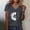 Dark Gray, variant on Graphic Tees for Women Casual Short Sleeve Round Neck Tee for Everyday Wear with Print Design in Breathable Comfort Green L