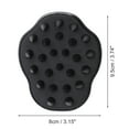 thumbnail image 5 of Unique Bargains 1 Pc Flower Shape Hair Shampoo Brush for Scalp Massage 3.74"x3.15"x2.76" Black, 5 of 6