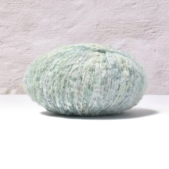 2Skein Wool and Polyester Yarn for Weaving Knitting & Crochet Pale Turquoise 0.5mm 200m/skein