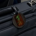 thumbnail image 5 of Lord of the Rings The Green Dragon Round Leather Luggage Card Suitcase Carry-On ID Tag, 5 of 8