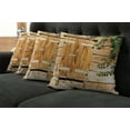 thumbnail image 5 of Ambesonne Rustic Throw Pillow Cover 4 Pack, Countryside Shutters, 20", Beige Green, 5 of 5