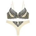 thumbnail image 1 of Conjunto de sujetador de tanga grande de encaje sexy y seductor personalizado para mujer, 1 of 6
