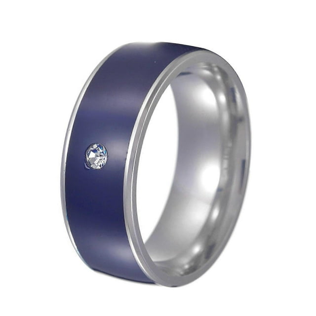 Smart NFC Ring Unlock Quick Start App All Round Sensing Technology Wearable Metal Ring for IOS System Purple 11