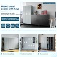 thumbnail image 4 of STANI Metal Locker 3 Doors Employees Locker Storage Cabinet Locker School Hospital Gym Locker Requires Assembly, 4 of 6
