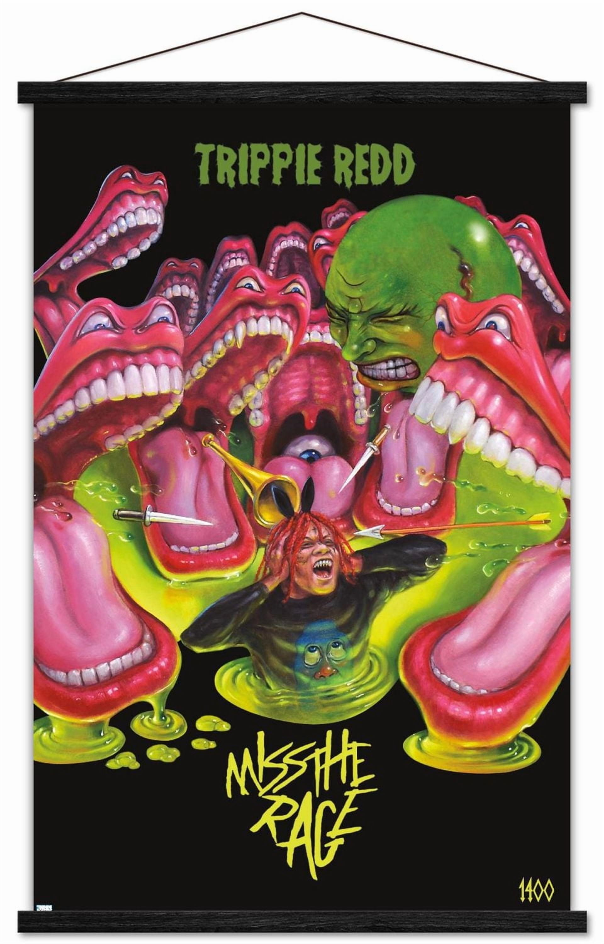 Trippie Redd - Miss the Rage Wall Poster with Magnetic Frame, 22.375" x 34"