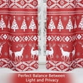thumbnail image 5 of Haperlare 26"W x 30"L Christmas Kitchen Curtains Blackout Small Tier Curtains Boho Xmas Home Decor Café Curtain Set Bathroom Window Curtain, Red, Set of 2, 5 of 6
