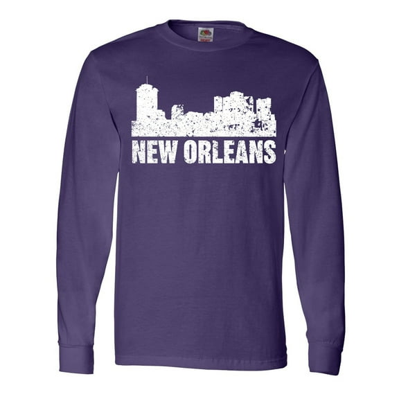 Inktastic New Orleans Skyline Grunge Long Sleeve T-Shirt