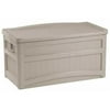Suncast Durable 73 Gallon Resin Deck Box, Taupe