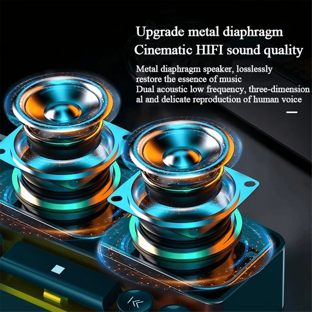 V18 Dazzle Colour Speakers Home Desktop Computer Game Big Sound LED Colour Lights Gaming Keyboard Bluetooth Speakers