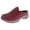 Red/Glitter, variant on Easy Spirit Womens Travel Time Glitter Slip On Mule Sneakers