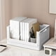 thumbnail image 1 of Cesta de almacenamiento plegable de plástico con ruedas | Organizador de escritorio | Caja de clasificación multifuncional | Diseño hueco transpirable | 10.4"x7.5"x5.5" | Beige o Blanco | 1 paquete, 1 of 6