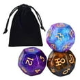 thumbnail image 3 of 3 Pcs dés Astrologiques en Acrylique dés de Constellation dés de Rôle pour Cadeaux Style Astrologie Polyédrique A, 3 of 9