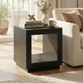 thumbnail image 2 of Furniture of America Robbs Modern Bottom Shelf End Table, Black, 2 of 5
