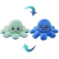 thumbnail image 1 of Jouet en Peluche Pieuvre Réversible Expression Double Face Poupée Pieuvre Mignonne (Vert Clair Bleu, 8 Pouces), 1 of 23