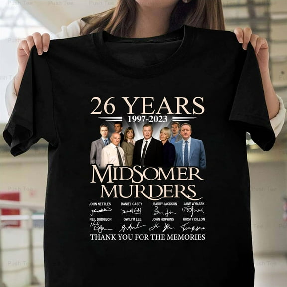 Midsomer Murders 26th Anniversary British Detective TV Show New Unisex T-Shirt , up to 5XL