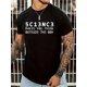 thumbnail image 1 of 5C13NC3 Graphic Print Men's Creative Top, Casual Short Sleeve Crew Neck T-shirt, Men's Clothing For Summer Outdoor Tee For Adult, Men, Women, Teen, Teenager, Adolescent,Youth, 1 of 6