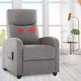 thumbnail image 4 of Simenmax Massage Recliner Chair, Single Sofa Recliner Chairs Adjustable Theater Chairs Padded Seat Backrest,Gray, 4 of 8