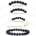 thumbnail image 5 of EuTengHao 602Pcs Lava Beads Stone Kits with 8mm Chakra Beads and Spacers Beads Bracelet Elastic String for Diffuse Essential Oils Adult DIY Jewelry Making Supplies, 5 of 8