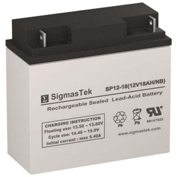 MK Battery ES17-12 - 12V 5AmpH SigmasTek Battery Replacement