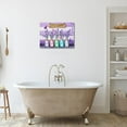 thumbnail image 2 of Purple Lavender Bathroom Wall Art Farmhouse Lavender Flower Pictures Wall Decor Country Rustic Floral Inspirational Canvas Painting Modern Home Framed Artwork For Office Bedroom 12"X16", 2 of 6