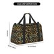 thumbnail image 3 of Fotbe Teal Leopard Bolsa de Viaje con Estampado, Bolsa de Fin de Semana para Mujer con Compartimento para Zapatos, Bolsa de Gimnasio con Bolsillo Húmedo, 3 of 7