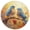Orange, variant on Ryvnso Birds on Leaves Branch Round Plate Mats Dining Table Placemat Set of 4 for Holiday Decoration