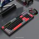 thumbnail image 2 of Combo de teclado y ratón para juegos SaharaCase 98 teclas RGB negro/rojo, 2 of 8