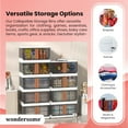thumbnail image 5 of Wondersome Stackable Storage Bin Collapsible Design Wheeled Organizer, 8.5-Gallon 3-Pack, 5 of 8