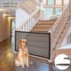 thumbnail image 1 of Puerta de seguridad extensible para perros, puerta retráctil para mascotas, barrera para mascotas, barrera para perros, puerta para escaleras, puerta mágica para perros (S-110 * 75), 1 of 5