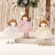 thumbnail image 4 of Muñeco de ángel rosa lindo, regalo de Año Nuevo 2023, adorno para árbol de Navidad, decoración navideña para el hogar, niños, decoración de Navidad 2022, 4 of 5