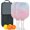 White, variant on Pickleball Paddles Set Of 2, Fiberglass Surface, Love Romantic Valentine Print, 4 Balls & Bag