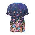 thumbnail image 5 of Blusa informal elegante de manga corta con cremallera y cuello redondo para mujer OAVQHLG3B Store lin121212, 5 of 5