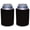 Black, variant on Blank Thick Foam Old School Can Cooler (Variety Color 6 Pack)
