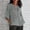Grey, variant on Easter Shirts for Women Spring Tops for Women 2025 Trendy V Neck Summer Womens 3 of 4 Sleeve Crew Neck Floral Printed Loose Top T Shirts Casual Linen Tunic Tee Blouse Womens Tops Casual 3/4 Sleeves