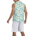 thumbnail image 2 of Sikiie Daisy Floral A Basketball Jersey Reversible Men's Mesh Athletic Sports Shirts Training Practice S-4XLMedium, 2 of 6
