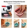 thumbnail image 4 of Leemeimei Baño de pies 15L (4 GL) Bañera plegable para pies con asa, masajeador de baño de spa para pies remojo de pies secos y agrietados, cubo de plástico para pies, 4 of 5