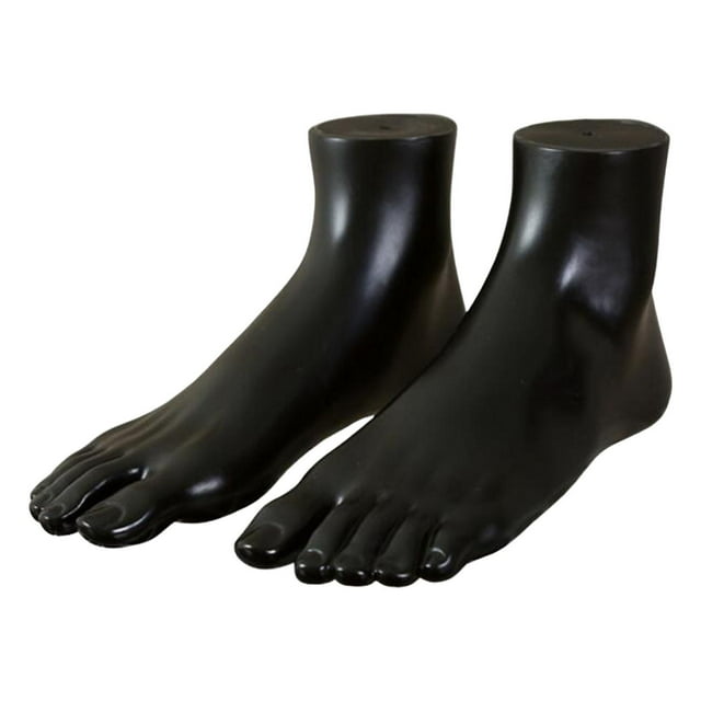 Pies de para Adultos, Calcetines de Maniquí, Accesorios de Exhibición, Zapatos de Mujer, Modelo de Pies, Pie Femenino para Cadena, Anillos para Lo Negro DYNWAVEMX pie de maniquí