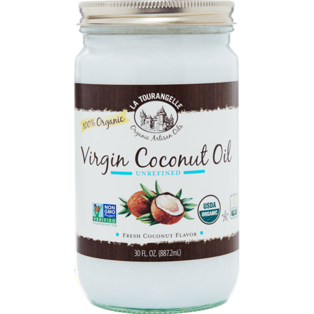 La Tourangelle, Organic Virgin Unrefined Coconut Oil, 30 fl oz (887 ml