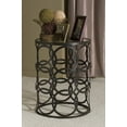 thumbnail image 3 of FirsTime & Co. Bronze Interlocking Circles End Table, Modern, Painted, Round, Metal, 16.5 x 16.5 x 22 in, 3 of 8