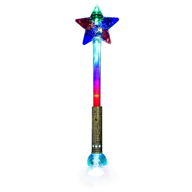 Fun Central (AU055) 1 pc LED Magic Star Wand, Light Up Wand, Led Star