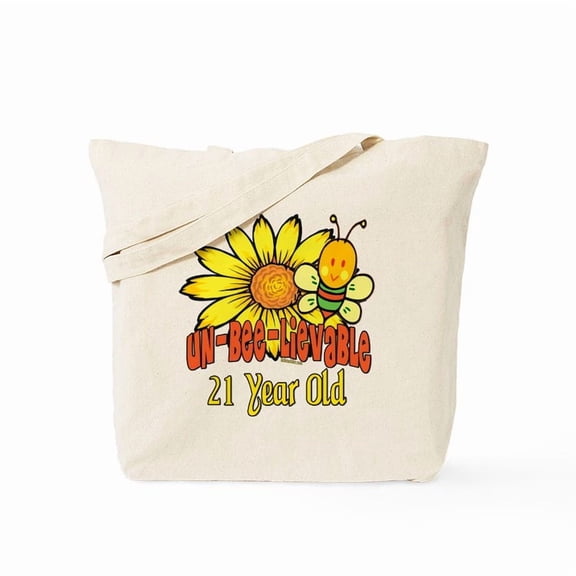 CafePress - Unbelievable 21St Birthday - Unisex Canvas Tote Bag, Beige, 1-Piece