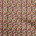thumbnail image 1 of oneOone Polyester Spandex Red Fabric Kalamkari Craft Projects Decor Fabric Printed By The Yard 56 Inch Wide, 1 of 5
