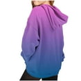 thumbnail image 7 of Mwjwdo Cute Hoodies for Teen Girls Oversized Star Print Hooded Sweatshirts Casual Loose Long Sleeve Pullover Top 4-14 Years Purple 140, 7 of 7