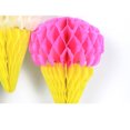 thumbnail image 4 of Coofit 3PCS Honeycomb Ball Ice Cream Shape Tissue Paper Ball Hanging Decor for Birthday, 4 of 9